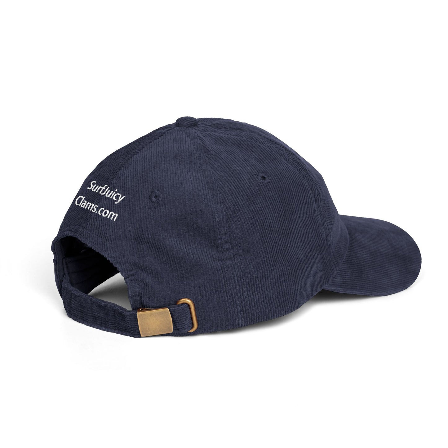 Juicy Clams Embroidered Corduroy Cap (E005)