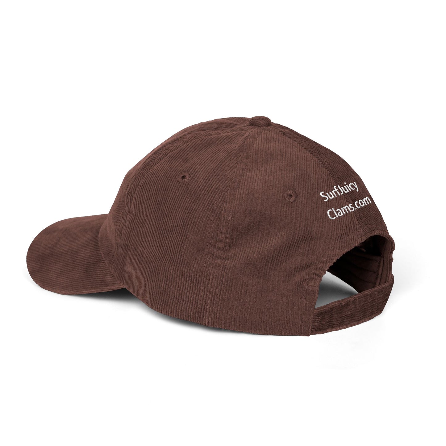 Juicy Clams Embroidered Corduroy Cap (E002)