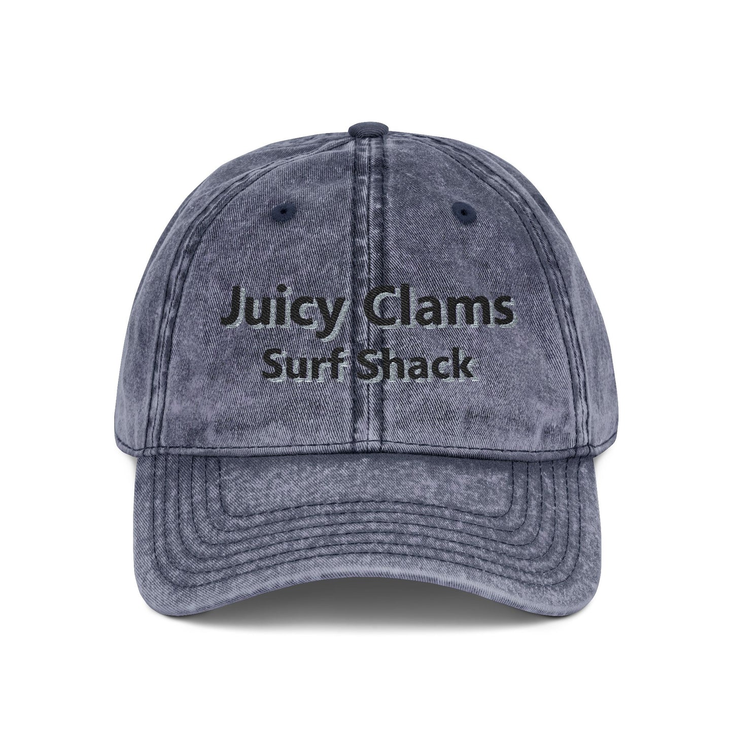 Juicy Clams Embroidered Vintage Cap (E005)