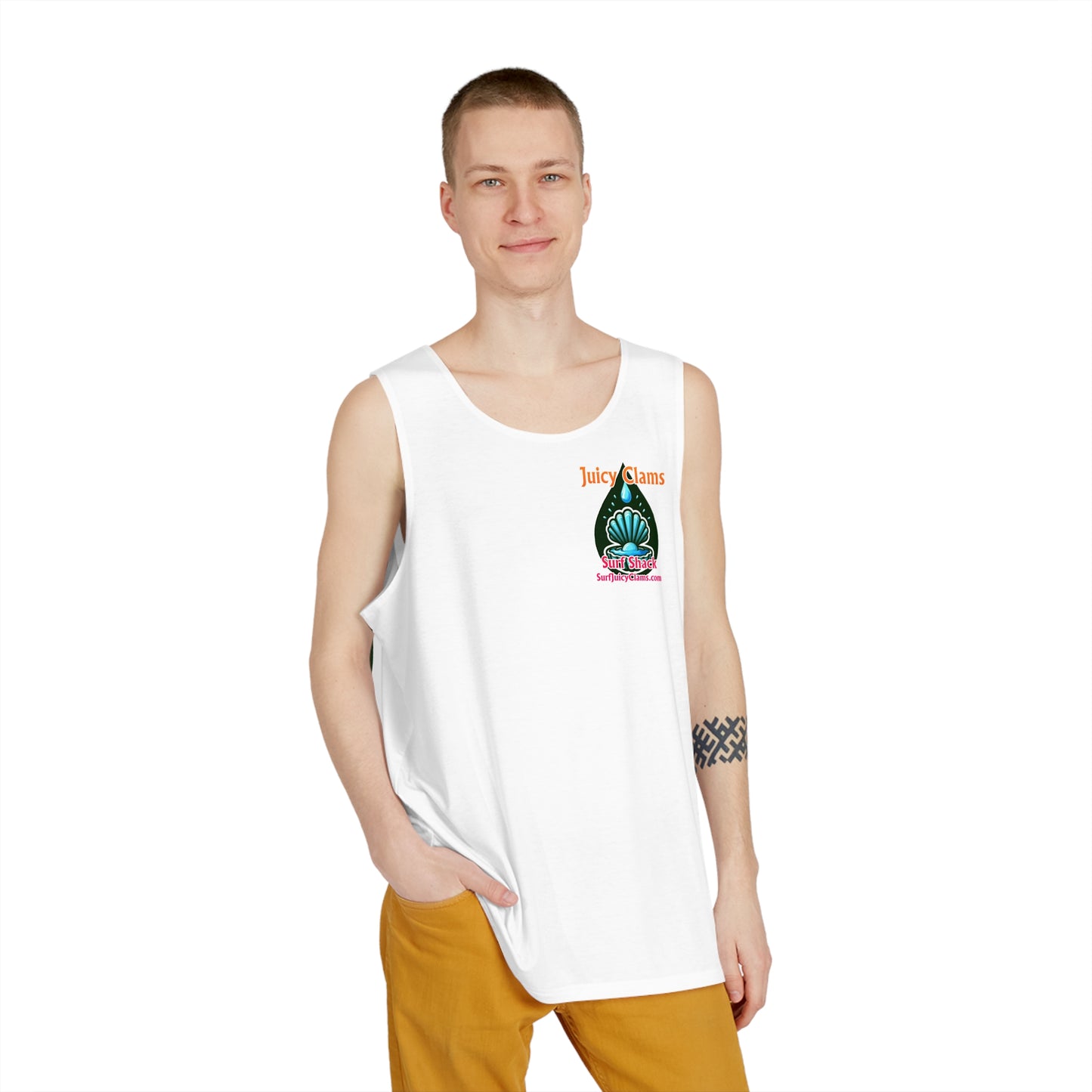 Juicy Clams Men's Logo Tank (A015)