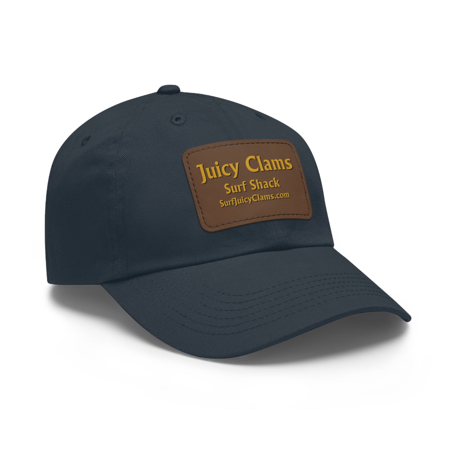 Juicy Clams Ball Cap with Light Brown Patch