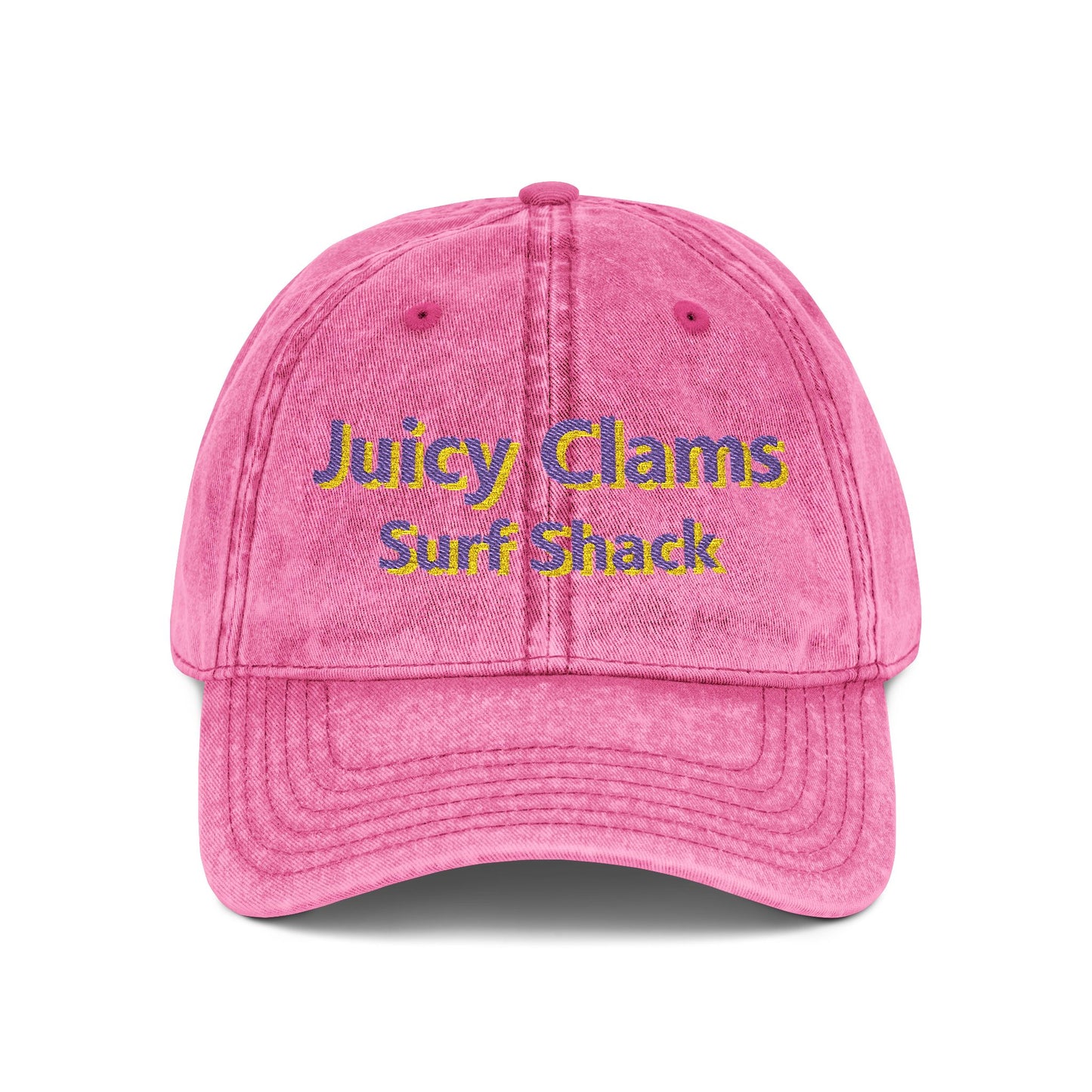 Juicy Clams Embroidered Vintage Cap (E006)