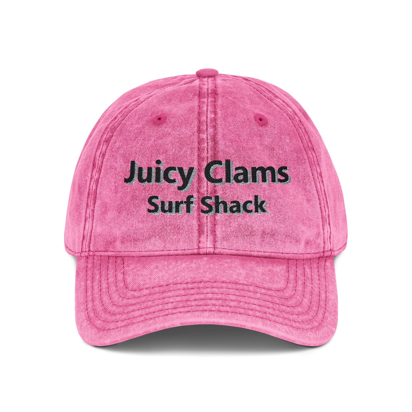 Juicy Clams Embroidered Vintage Cap (E005)