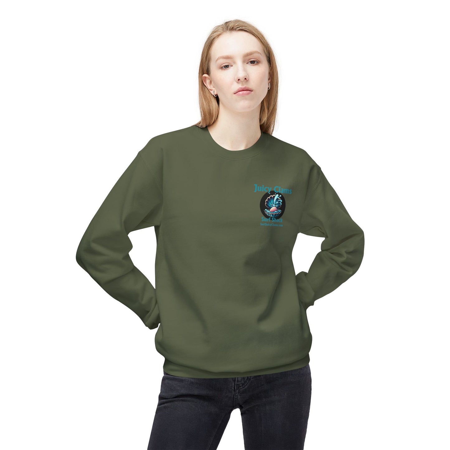 Juicy Clams Unisex Midweight Sweatshirt (A004)