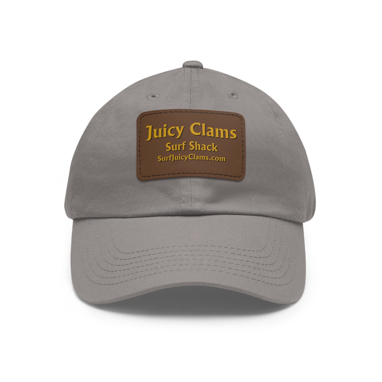 Juicy Clams Ball Cap with Light Brown Patch