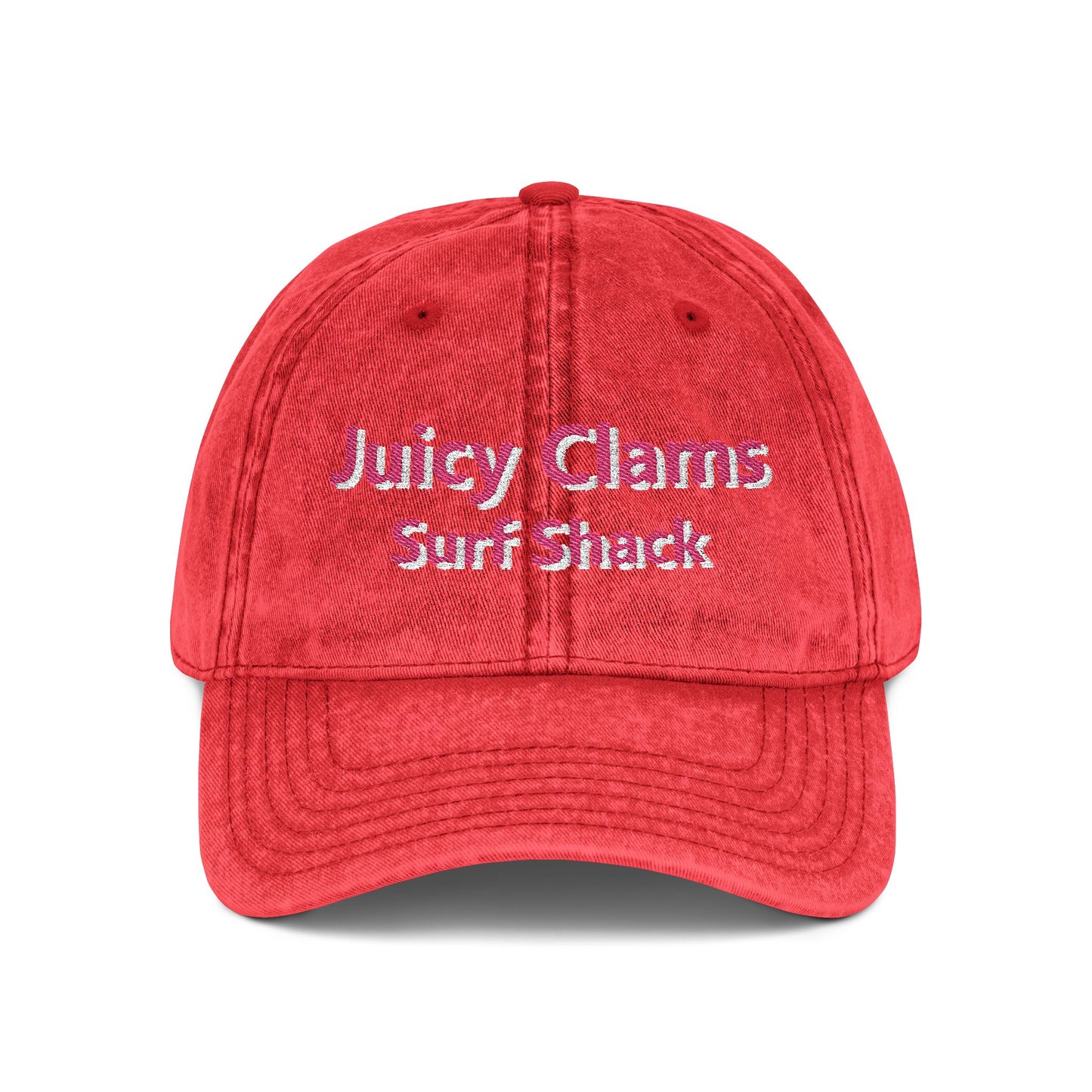 Juicy Clams Embroidered Vintage Cap (E003)