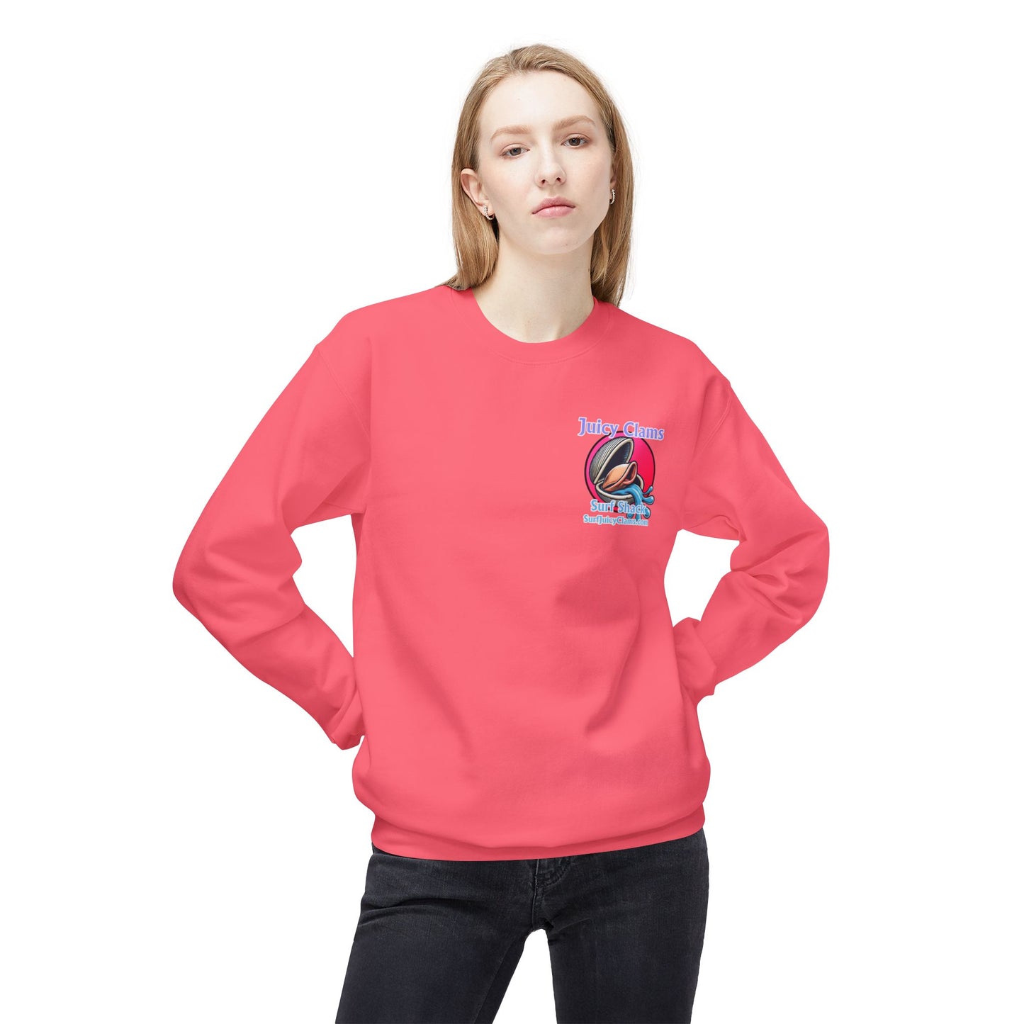 Juicy Clams Unisex Midweight Sweatshirt (A007)