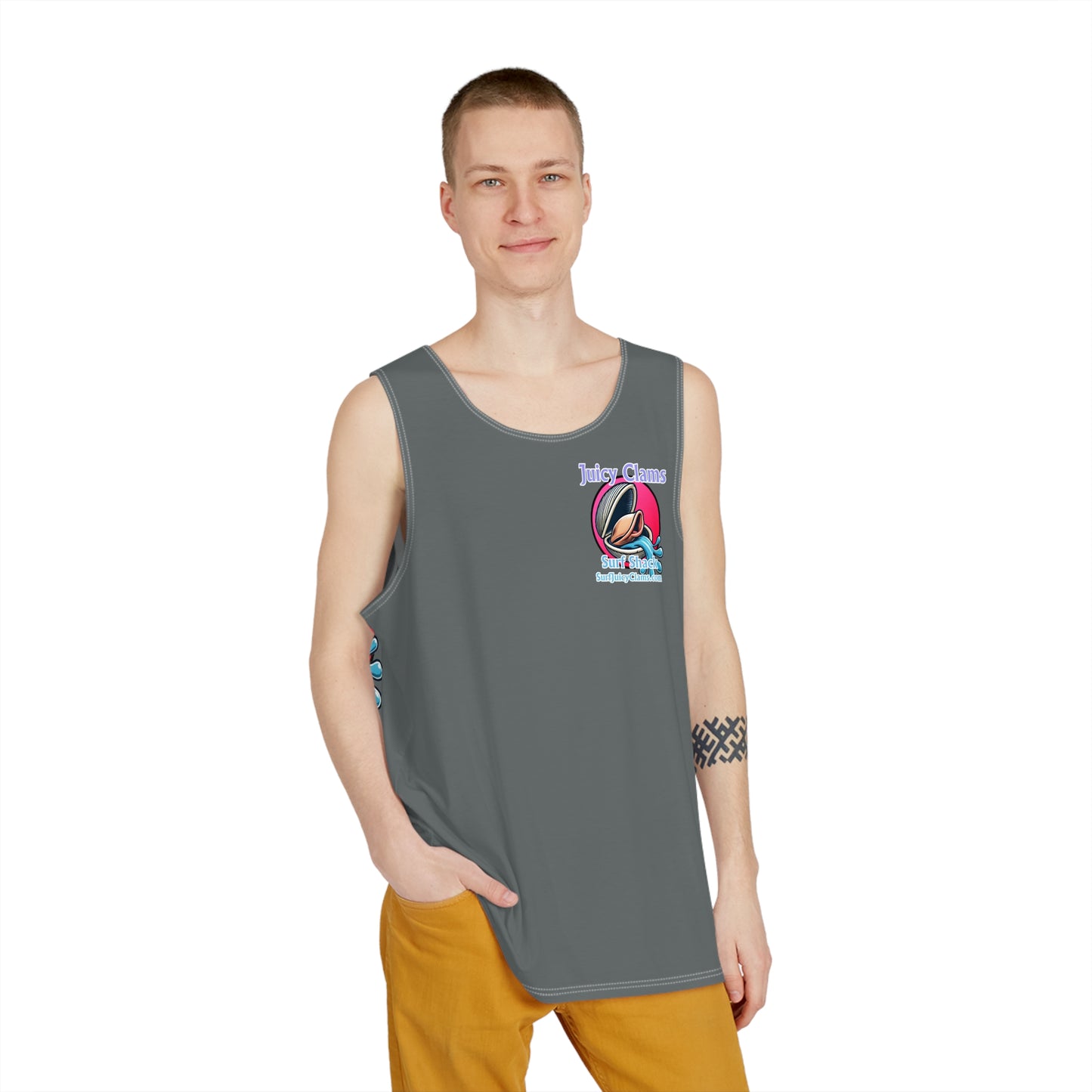 Juicy Clams Men's Logo Tank (A007)