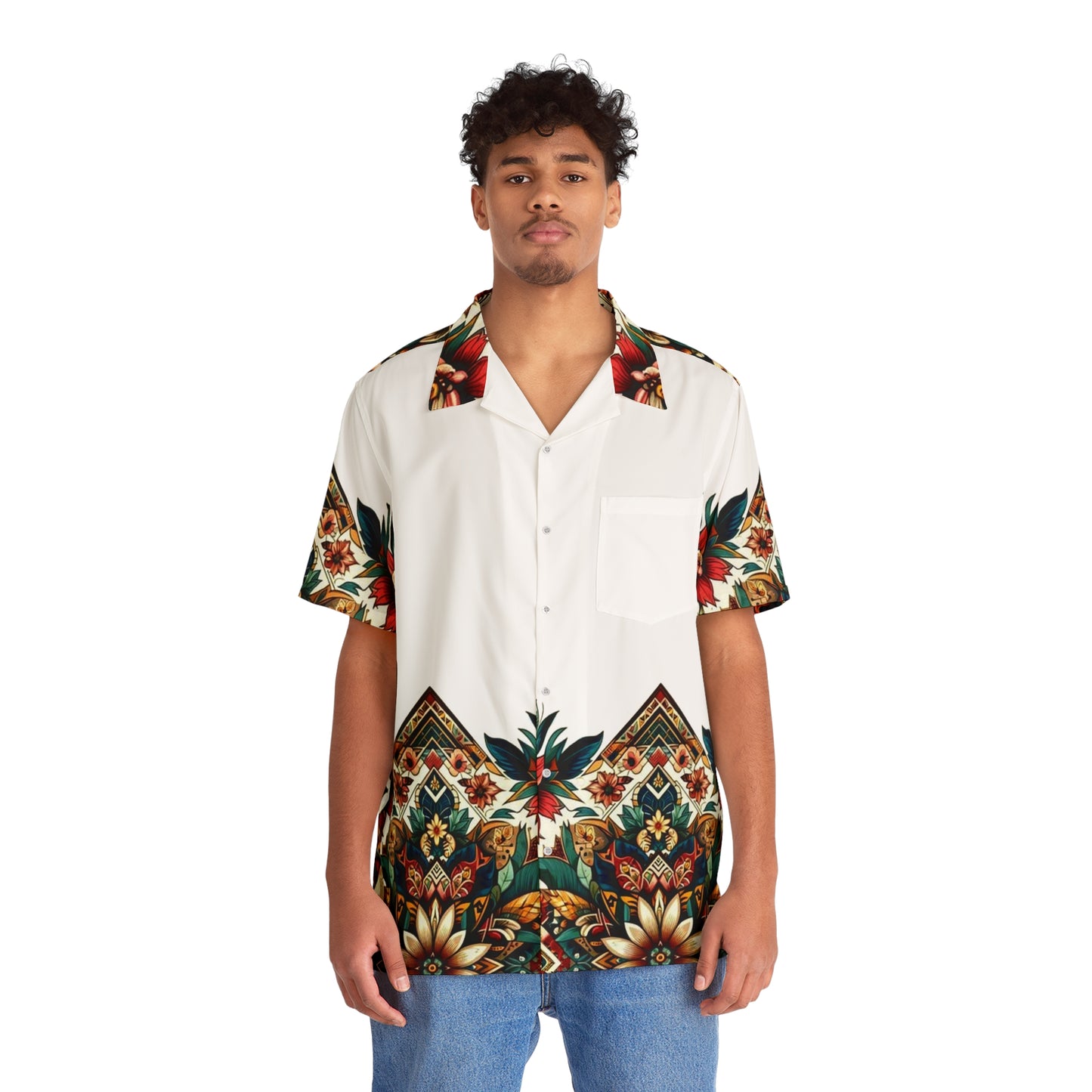 Juicy Clams Men's Hawaiian Shirt (1157)