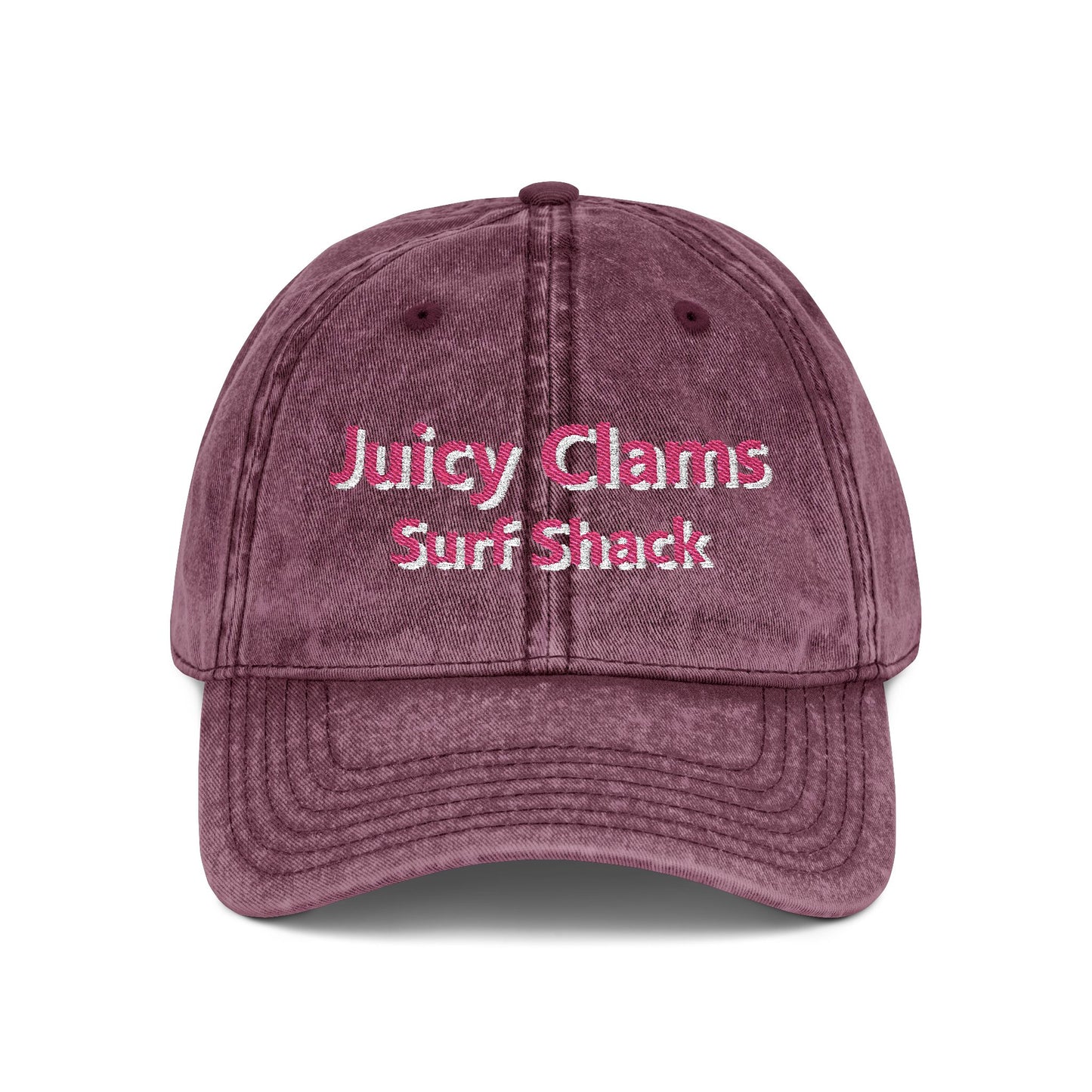 Juicy Clams Embroidered Vintage Cap (E003)