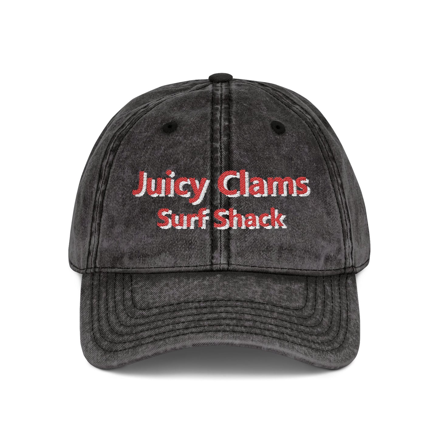 Juicy Clams Embroidered Vintage Cap (E001)