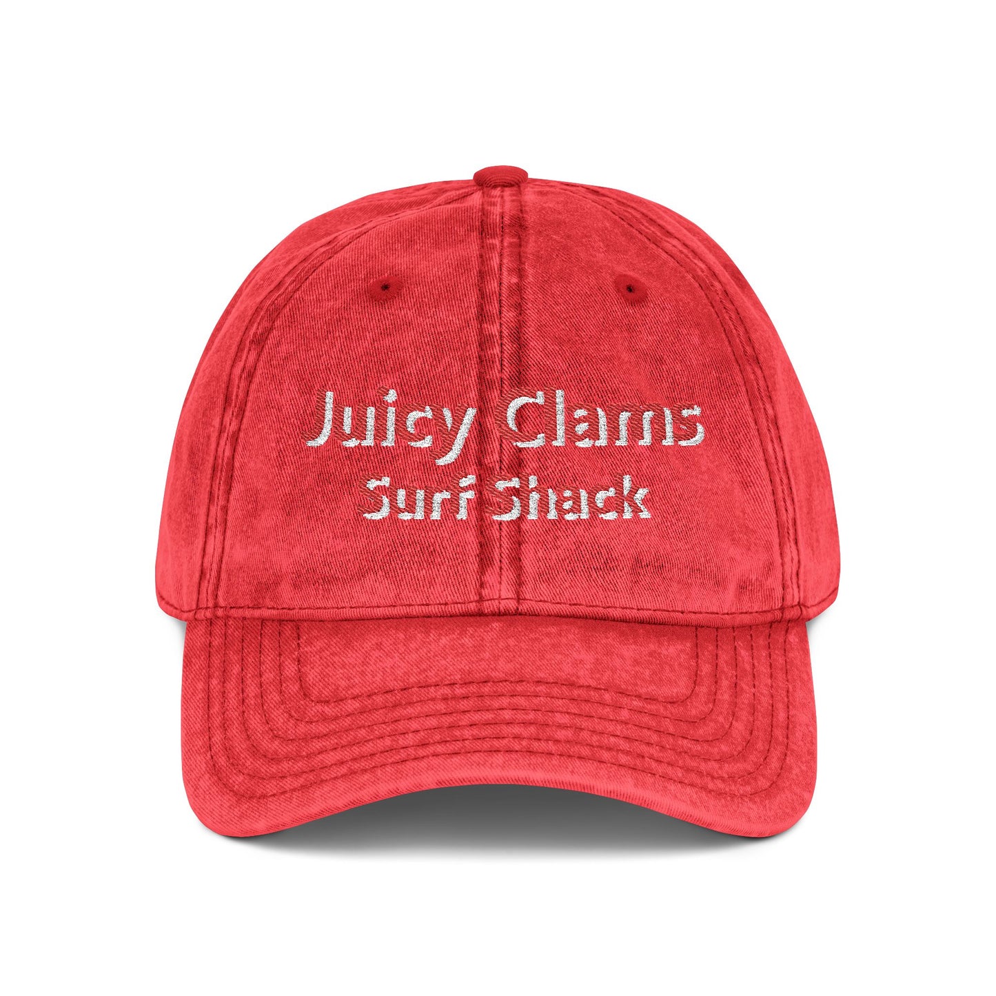 Juicy Clams Embroidered Vintage Cap (E001)