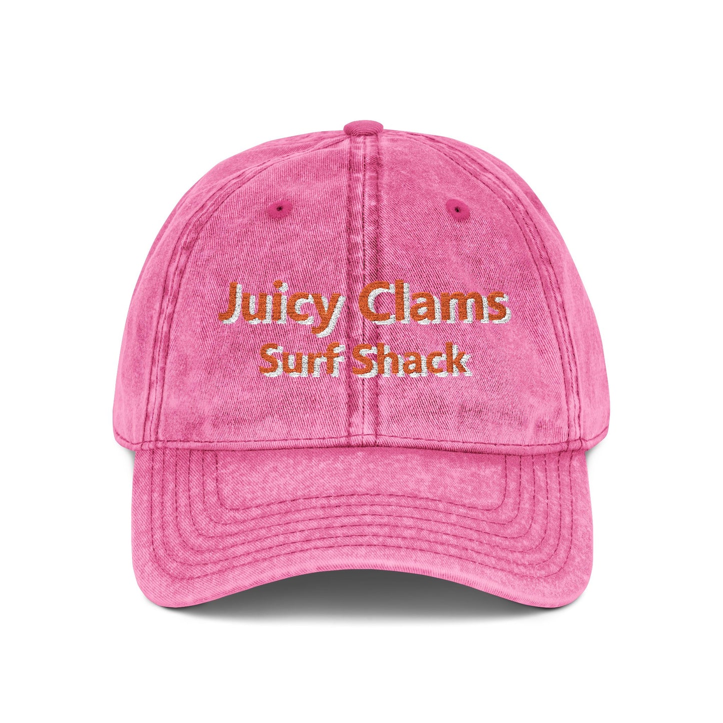 Juicy Clams Embroidered Vintage Cap (E004)