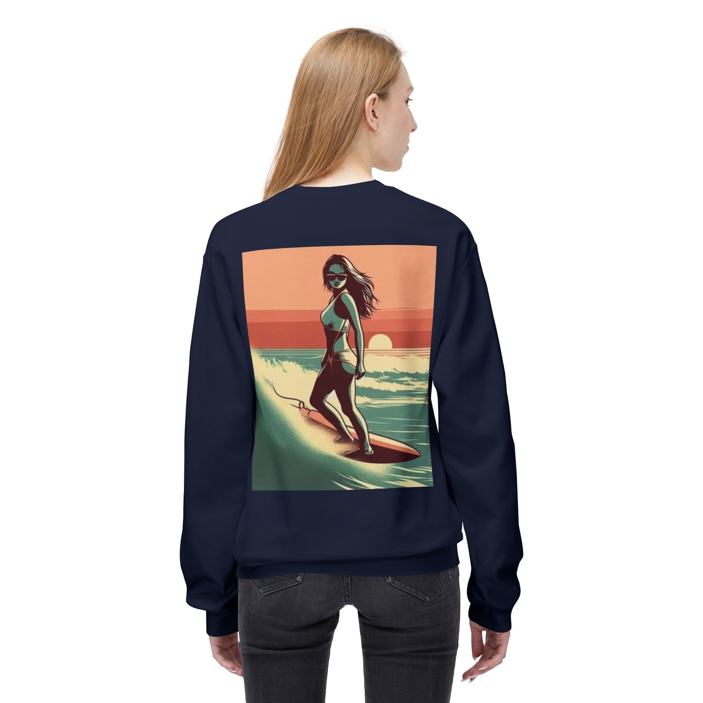 Juicy Clams Unisex Midweight Fleece Crewneck Sweatshirt (V059)