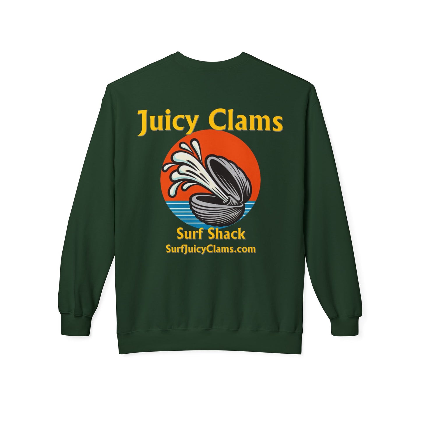 Juicy Clams Unisex Midweight Fleece Crewneck Sweatshirt (L005)