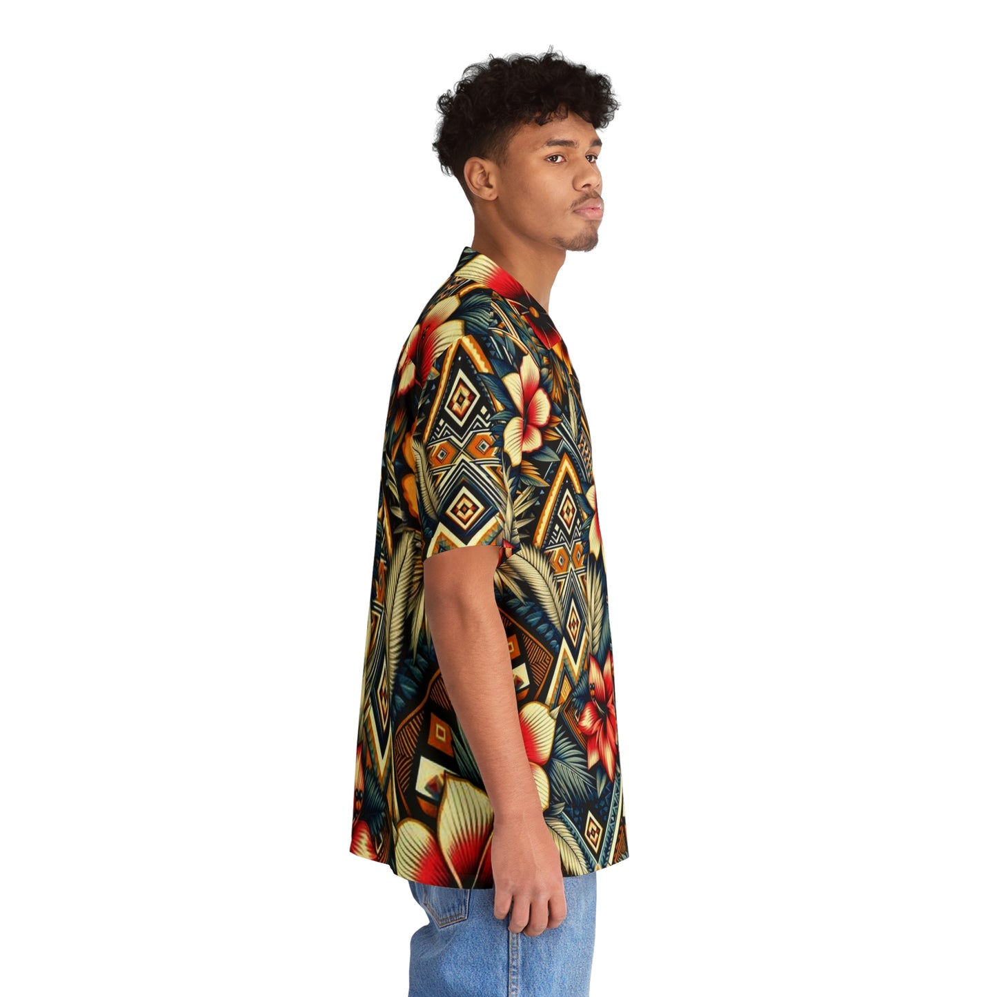 Juicy Clams Men's Hawaiian Shirt (1014)