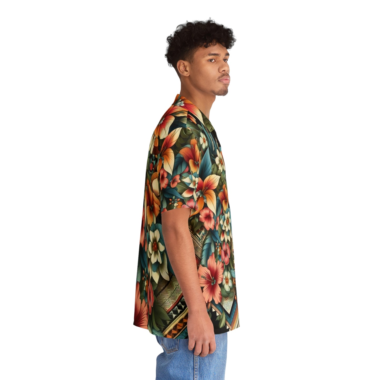 Juicy Clams Men's Hawaiian Shirt (1158)