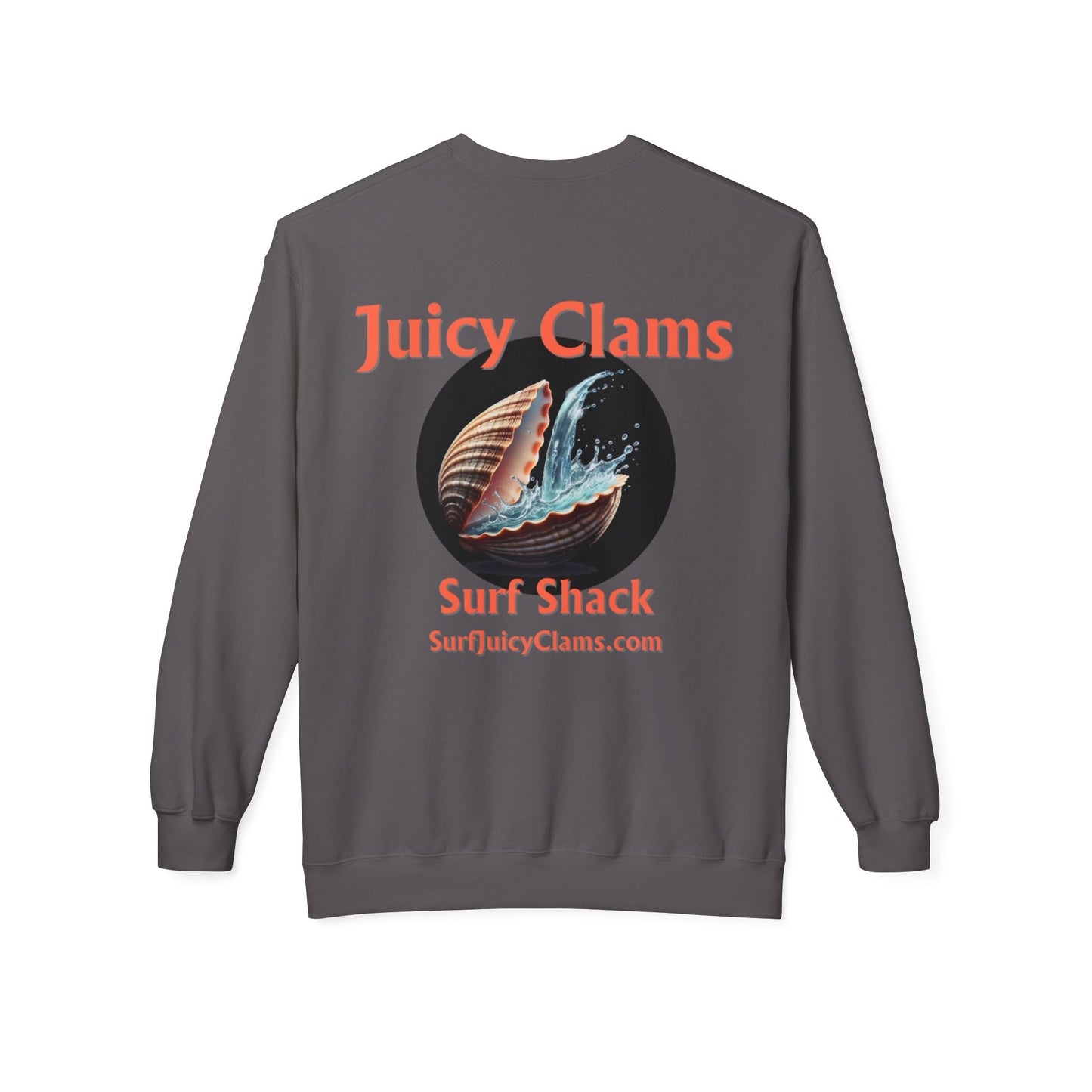 Juicy Clams Unisex Midweight Fleece Crewneck Sweatshirt (L007)