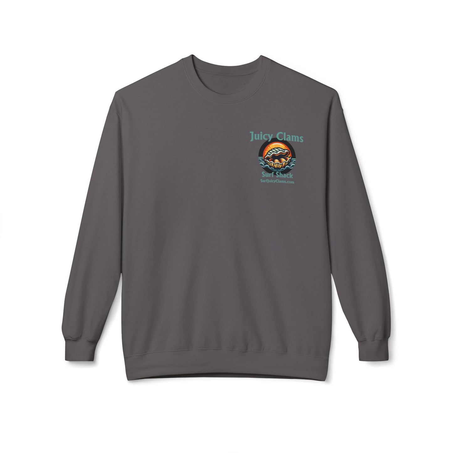 Juicy Clams Unisex Midweight Fleece Crewneck Sweatshirt (L002)