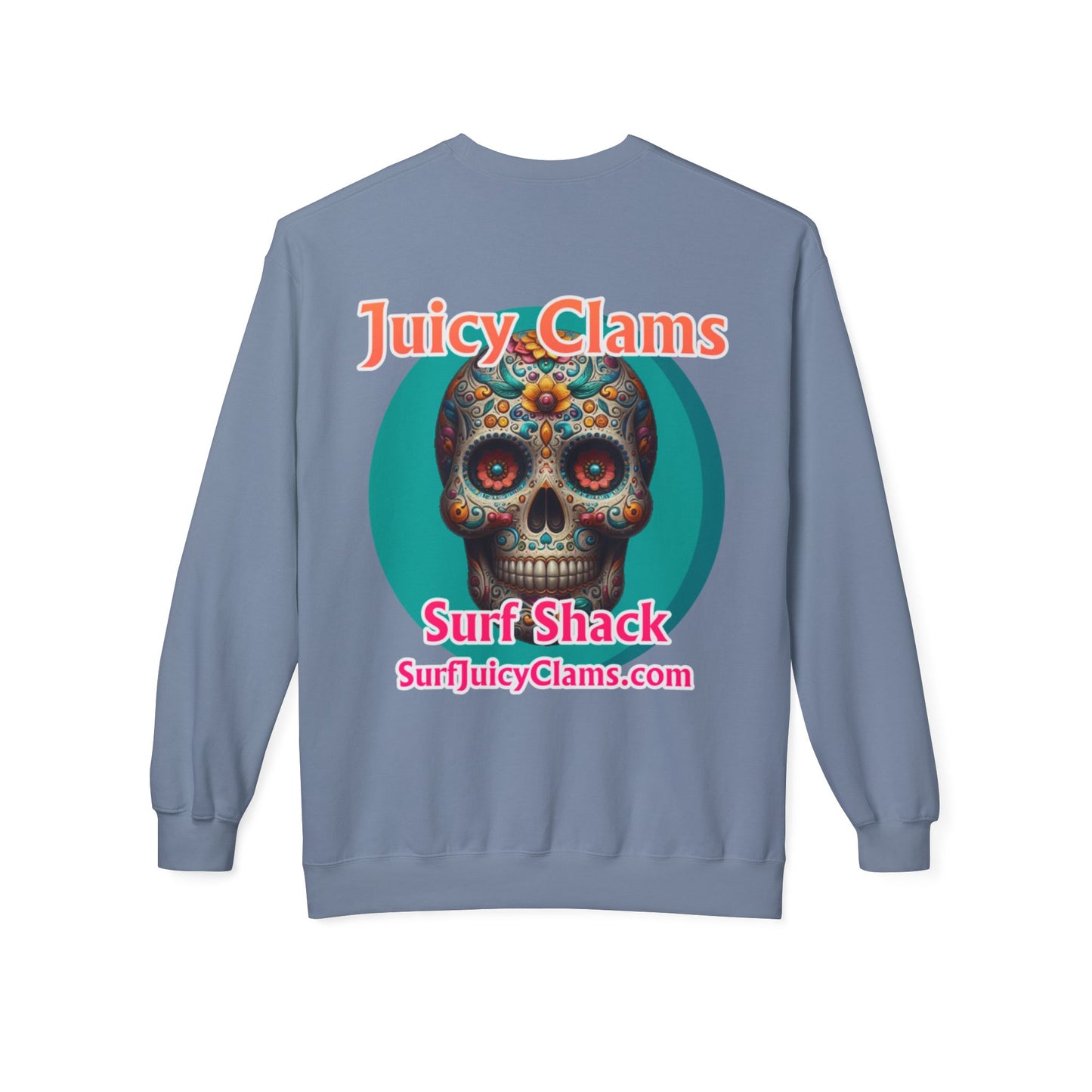 Juicy Clams Unisex Midweight Fleece Crewneck Sweatshirt (L022)