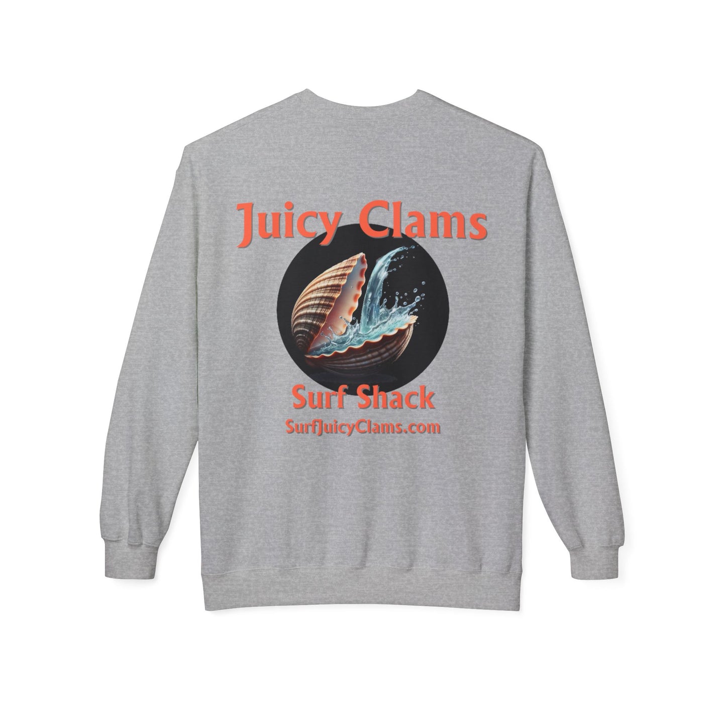 Juicy Clams Unisex Midweight Fleece Crewneck Sweatshirt (L007)