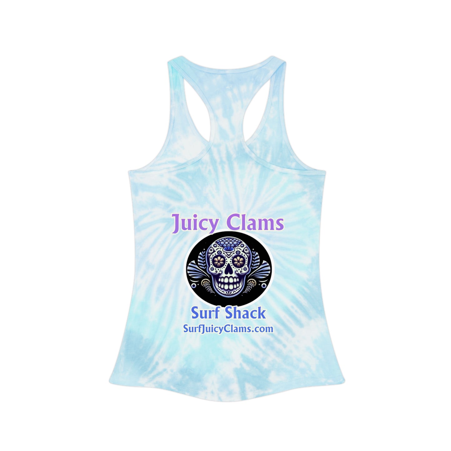 Juicy Clams Tie Dye Racerback Tank Top (A006)