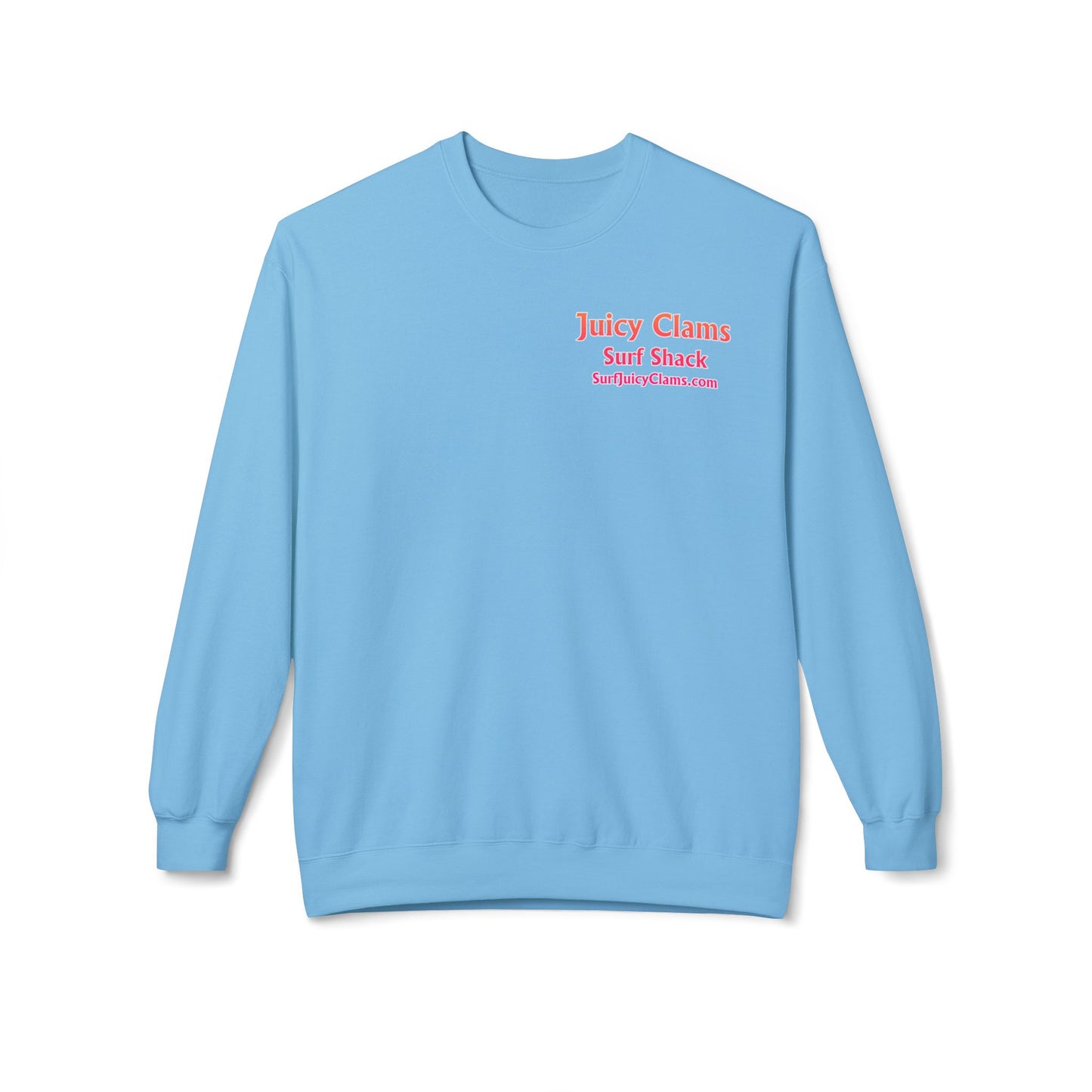 Juicy Clams Unisex Midweight Fleece Crewneck Sweatshirt (D011)