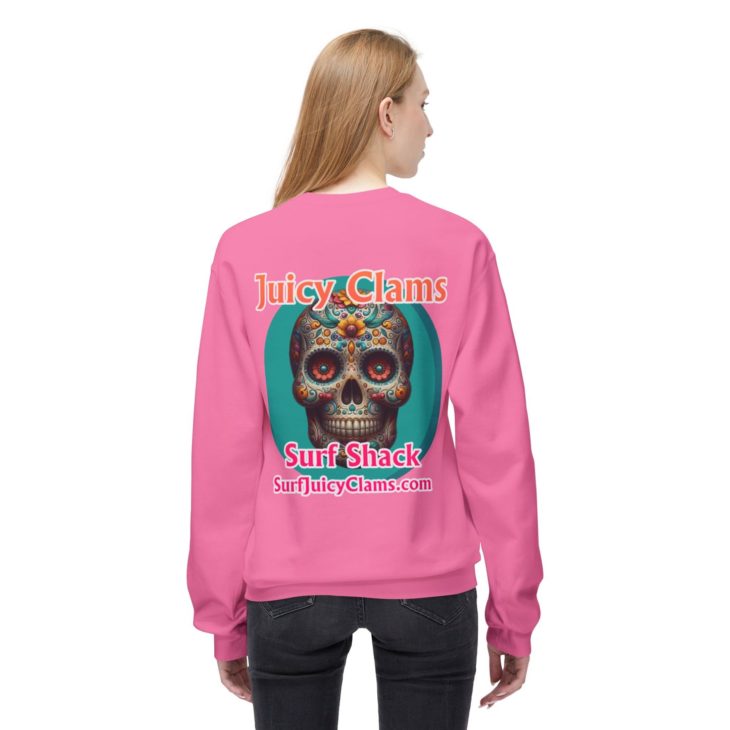 Juicy Clams Unisex Midweight Fleece Crewneck Sweatshirt (L022)