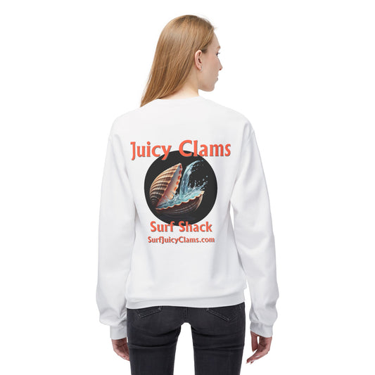 Juicy Clams Unisex Midweight Fleece Crewneck Sweatshirt (L007)