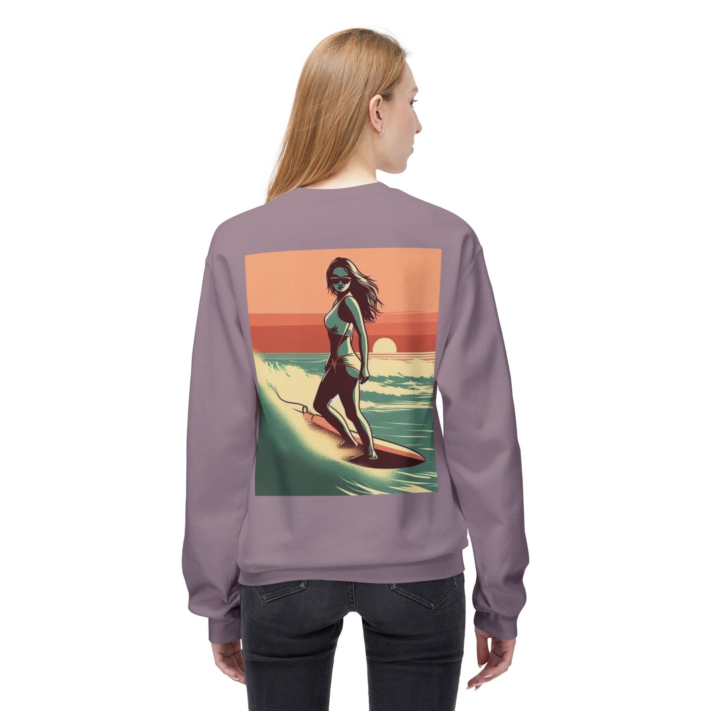 Juicy Clams Unisex Midweight Fleece Crewneck Sweatshirt (V059)