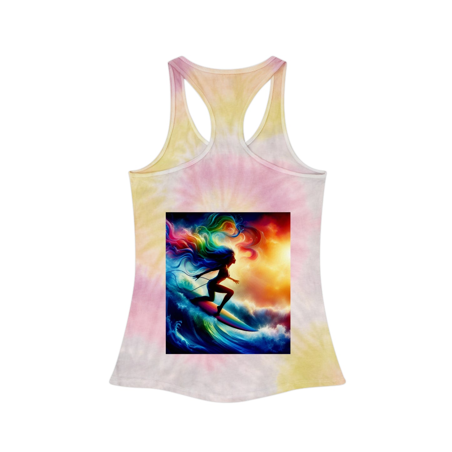 Juicy Clams Tie Dye Racerback Tank Top (D039)