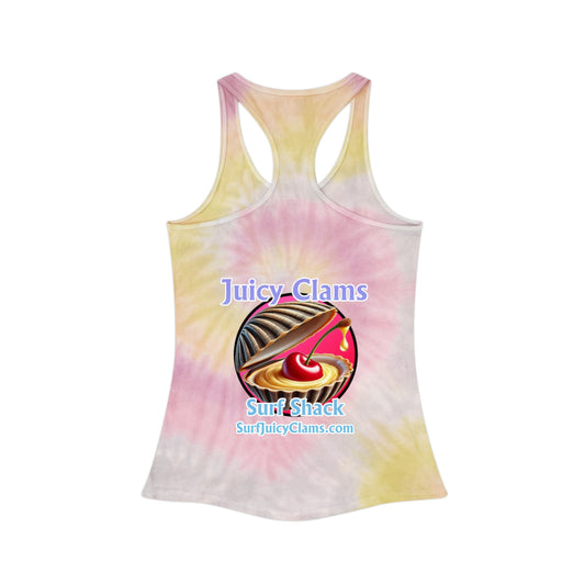 Juicy Clams Tie Dye Racerback Tank Top (A012)