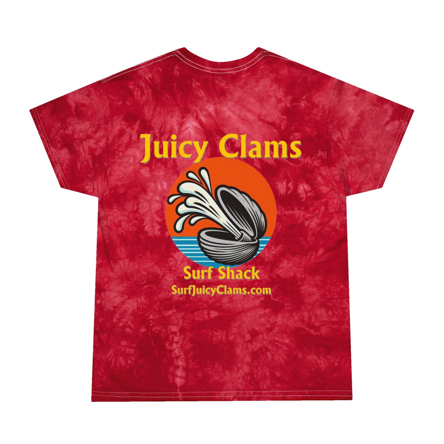 Juicy Clams Unisex Logo Crystal Tie-Dye T-Shirt (A005)