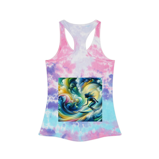 Juicy Clams Tie Dye Racerback Tank Top (V115)