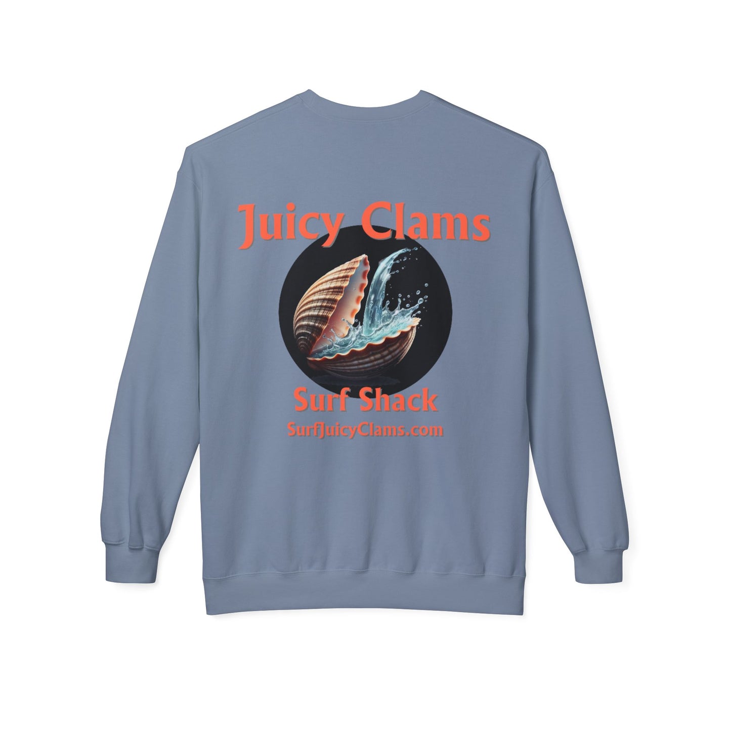 Juicy Clams Unisex Midweight Fleece Crewneck Sweatshirt (L007)