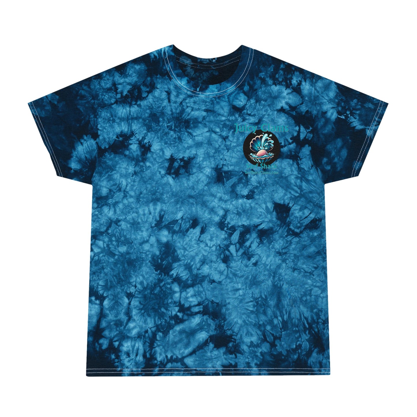 Juicy Clams Unisex Logo Crystal Tie-Dye T-Shirt (A004)