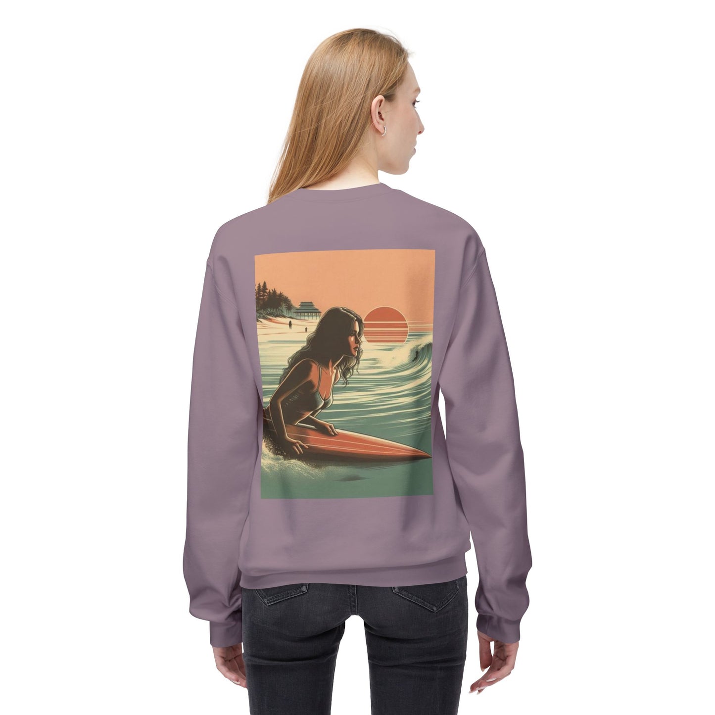 Juicy Clams Unisex Midweight Fleece Crewneck Sweatshirt (V113)