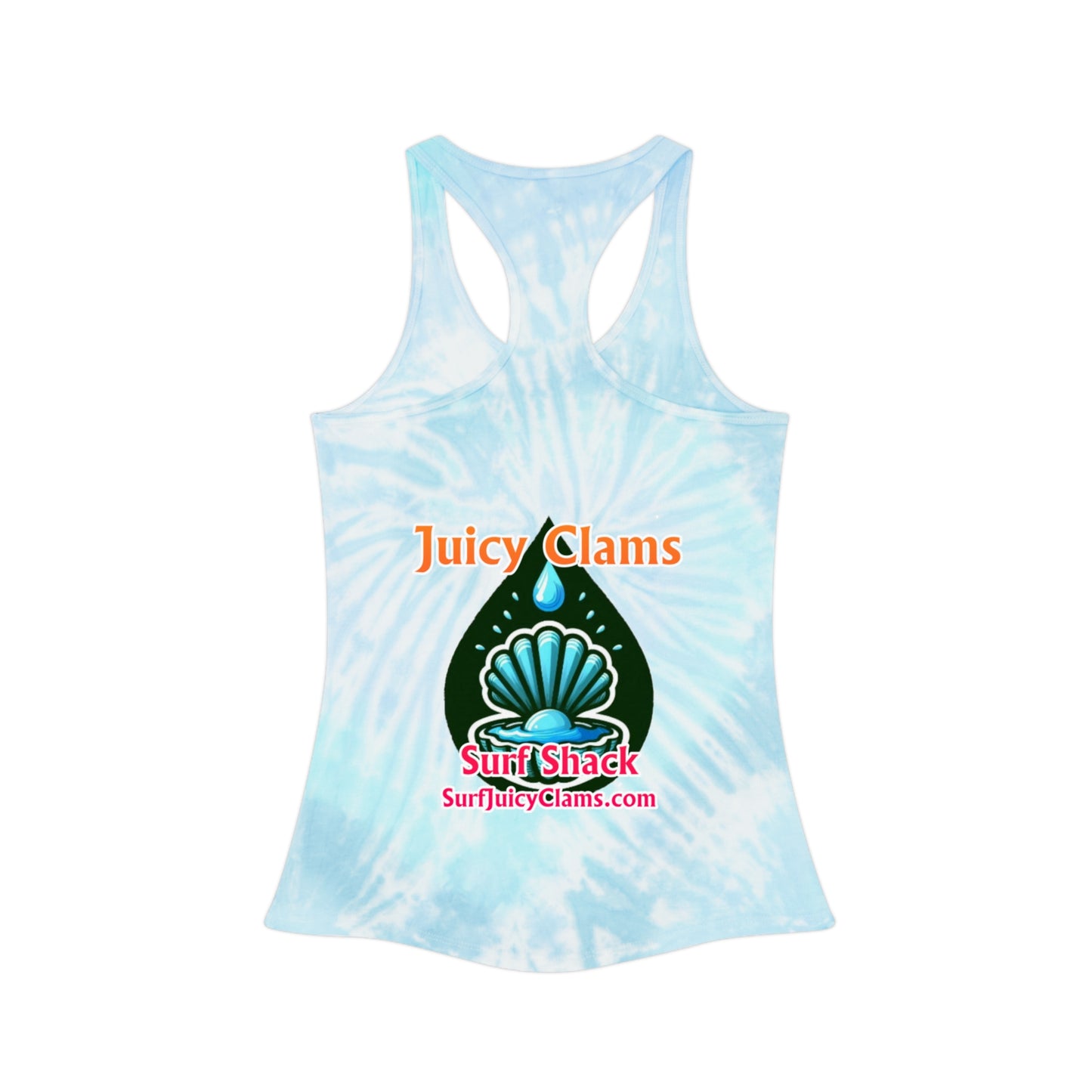 Juicy Clams Tie Dye Racerback Tank Top (A015)