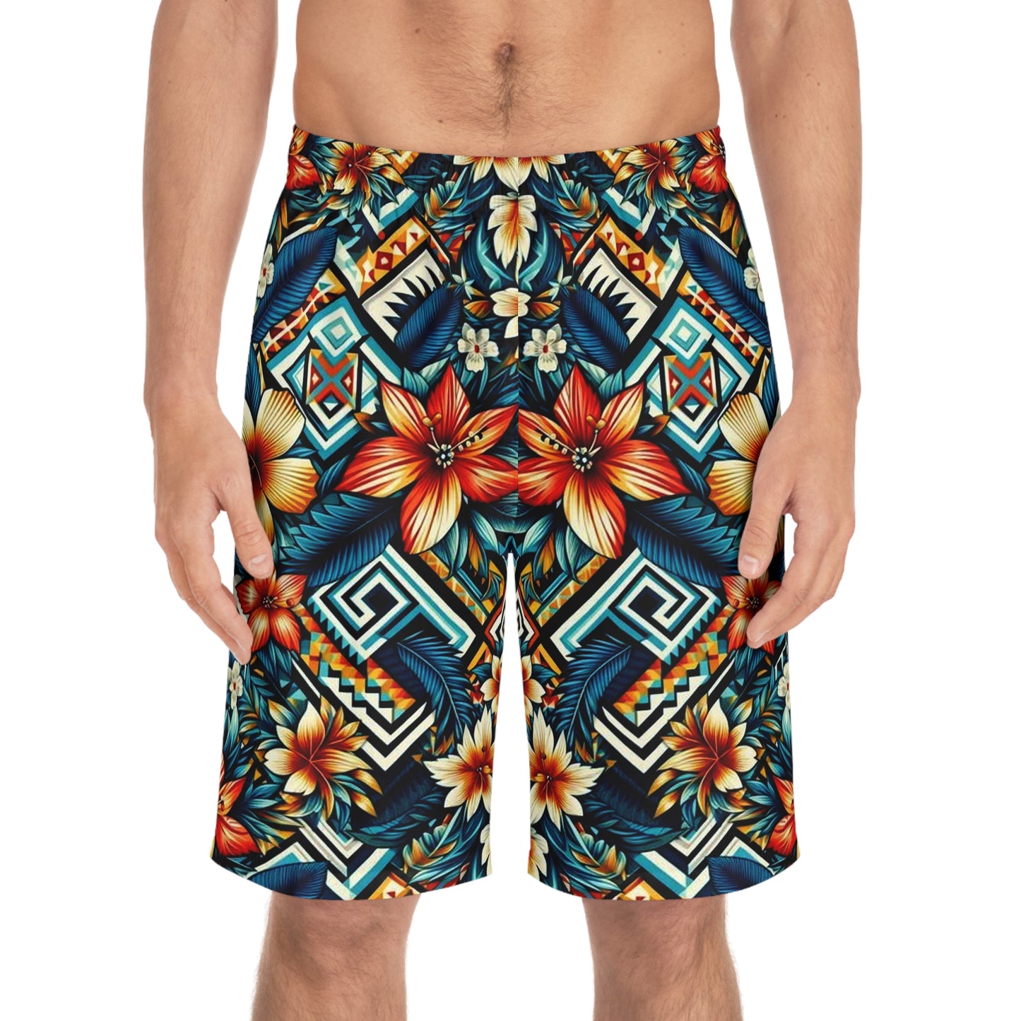 Juicy Clams Men's Board Shorts (H074)