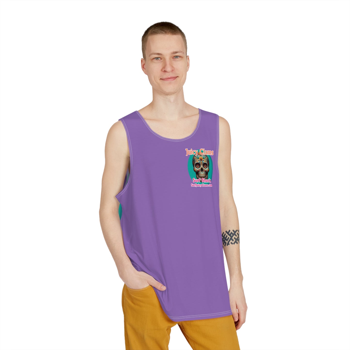Juicy Clams Men's Logo Tank (A014)