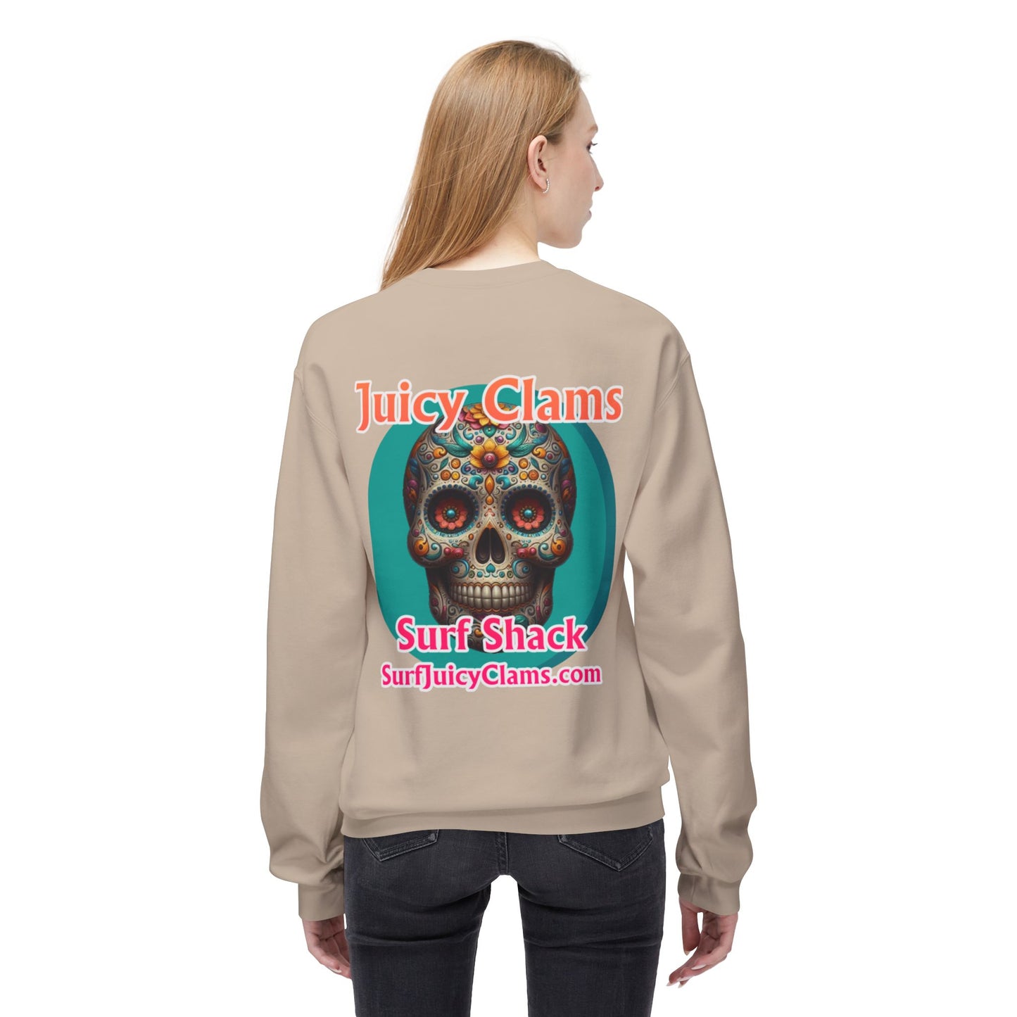 Juicy Clams Unisex Midweight Fleece Crewneck Sweatshirt (L022)