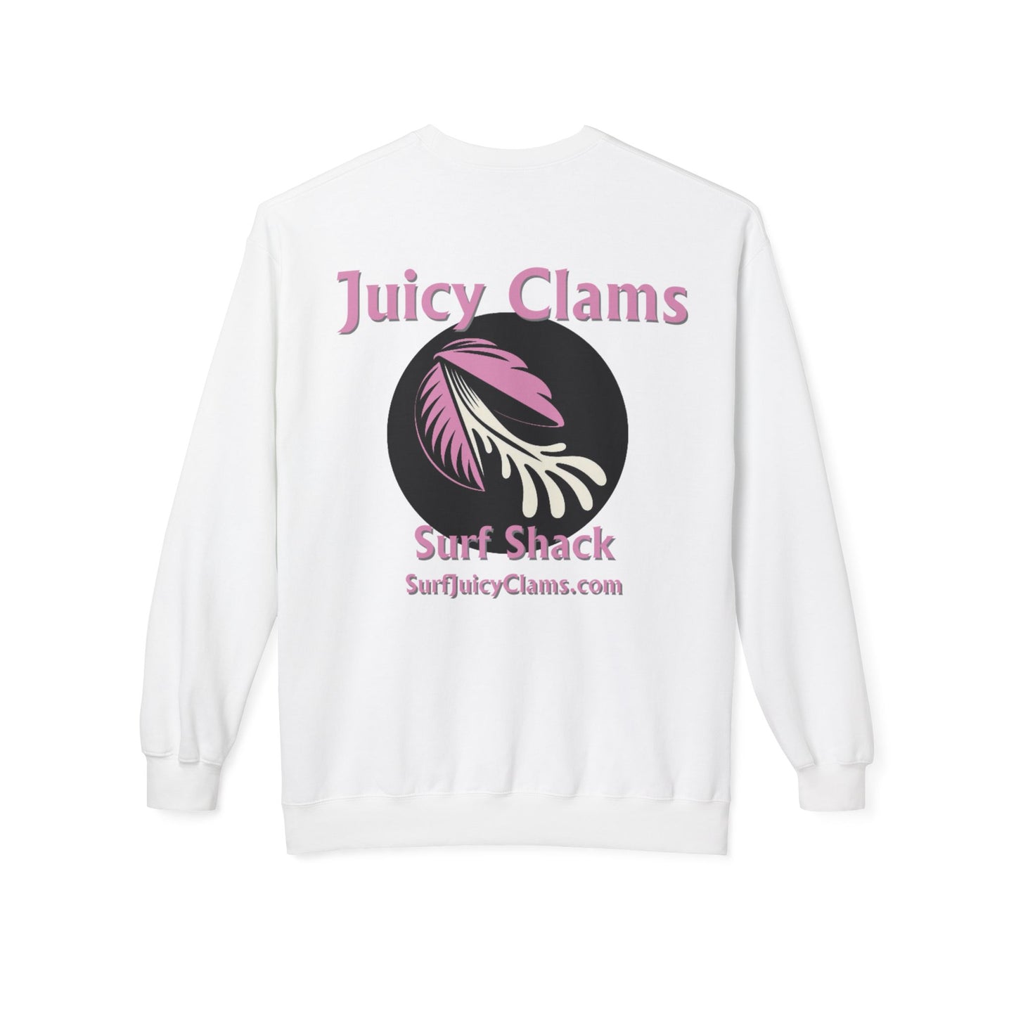 Juicy Clams Unisex Midweight Fleece Crewneck Sweatshirt (L001)