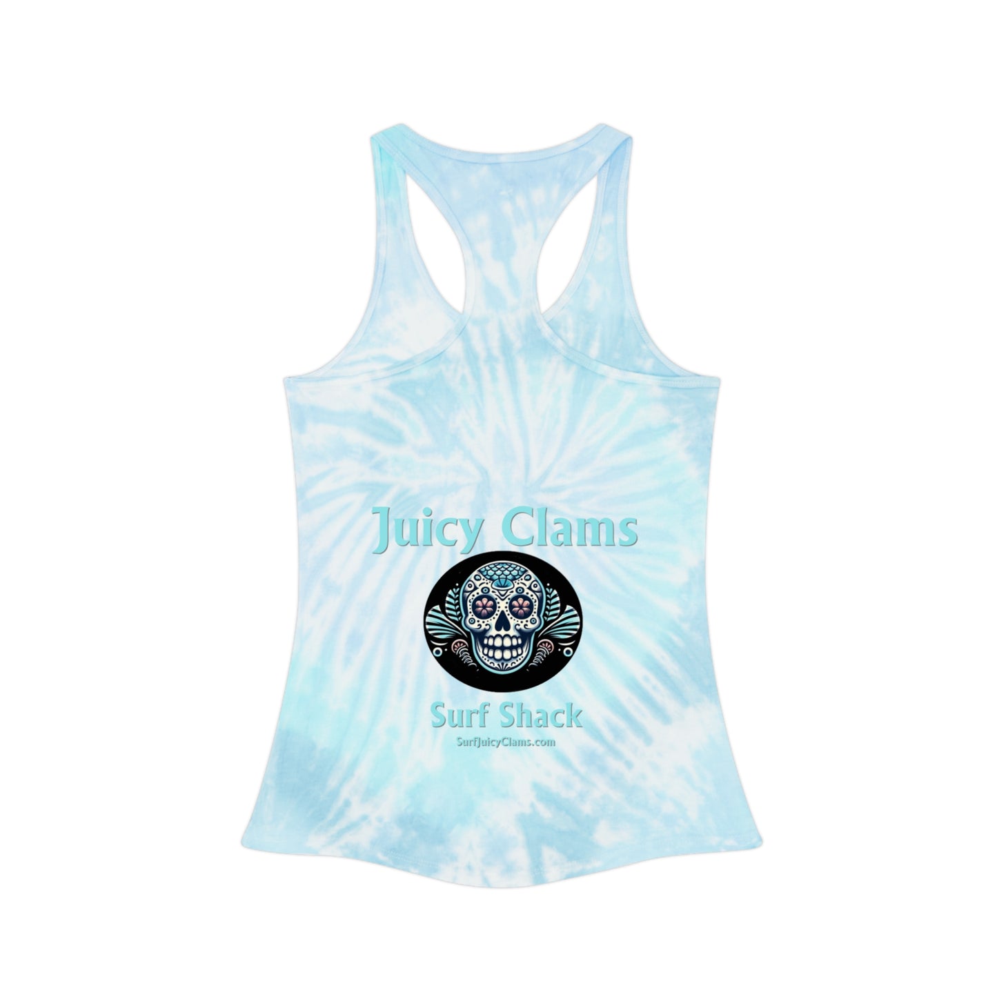 Juicy Clams Tie Dye Racerback Tank Top (L006)