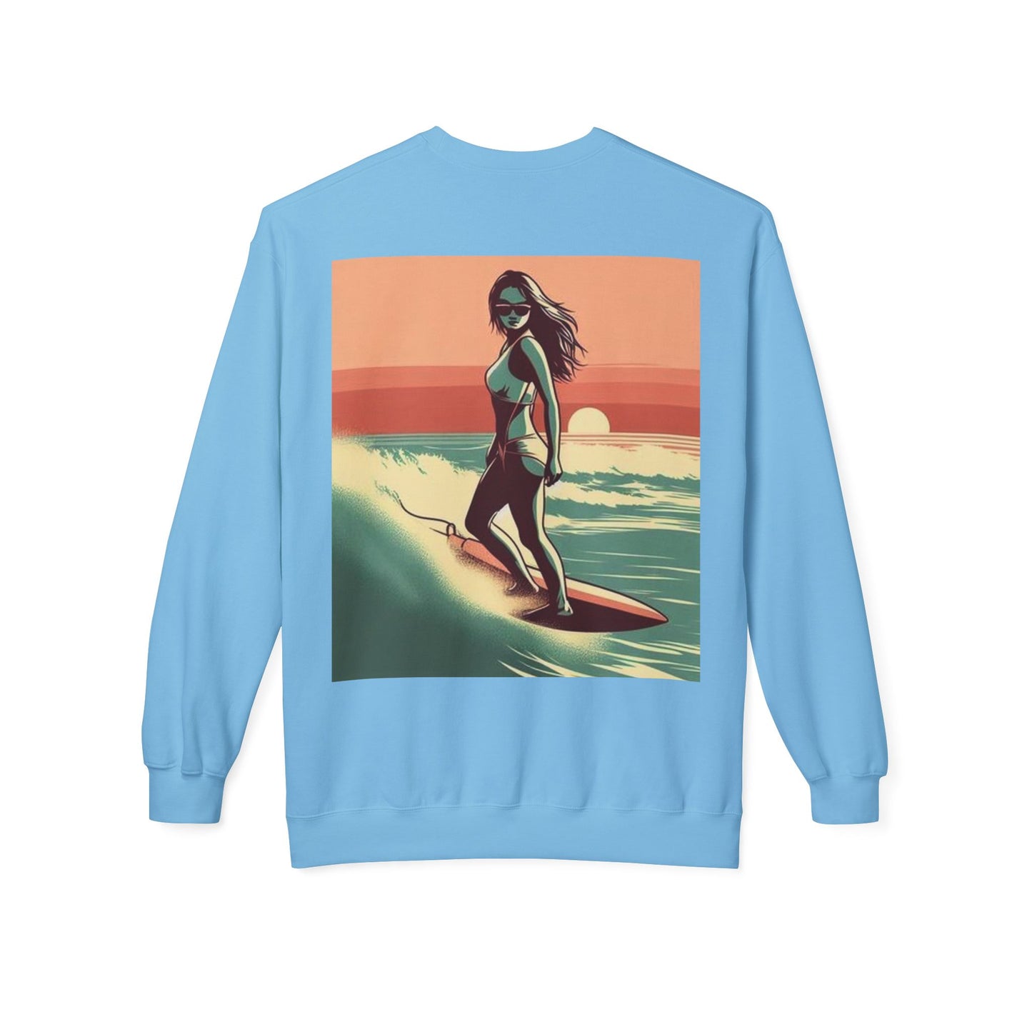 Juicy Clams Unisex Midweight Fleece Crewneck Sweatshirt (V059)