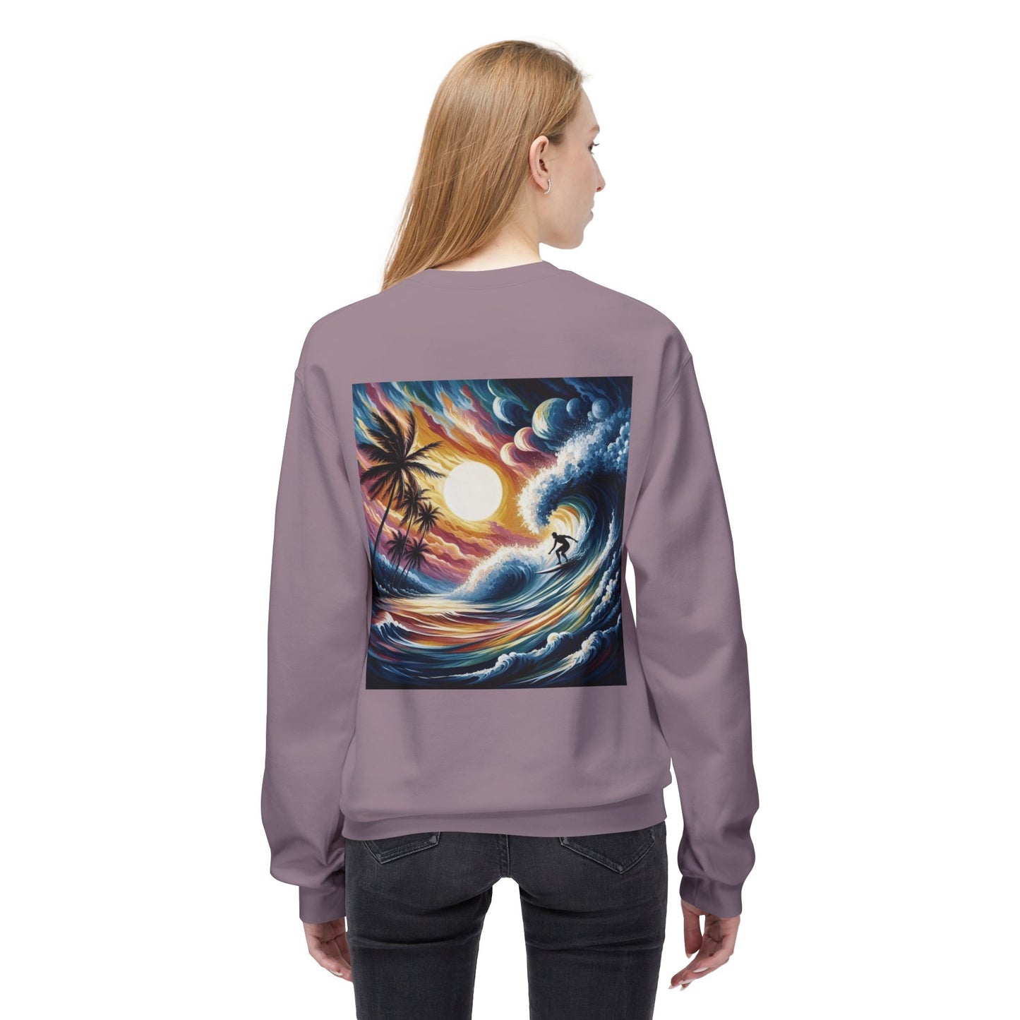 Juicy Clams Unisex Midweight Fleece Crewneck Sweatshirt (V035)