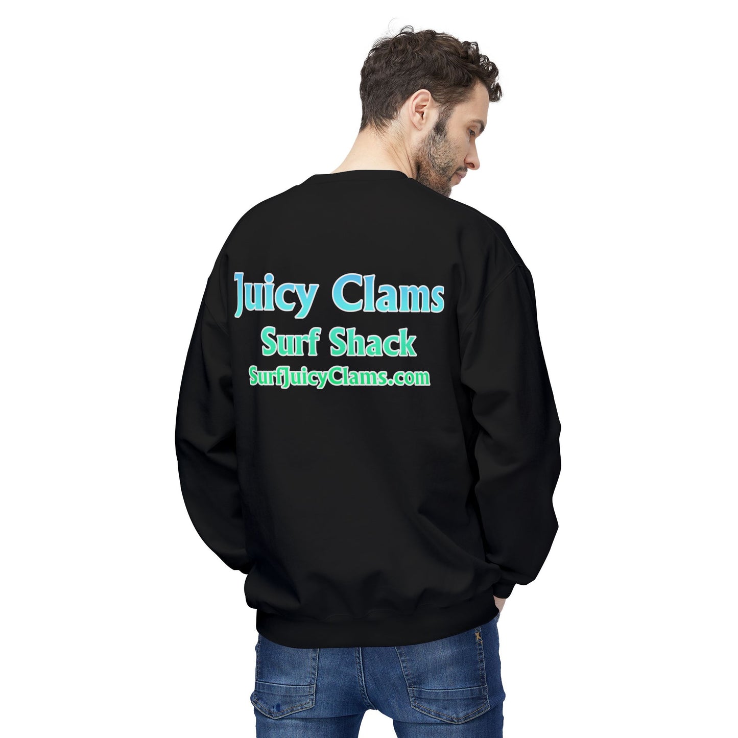 Juicy Clams Unisex Midweight Fleece Crewneck Sweatshirt (P205)