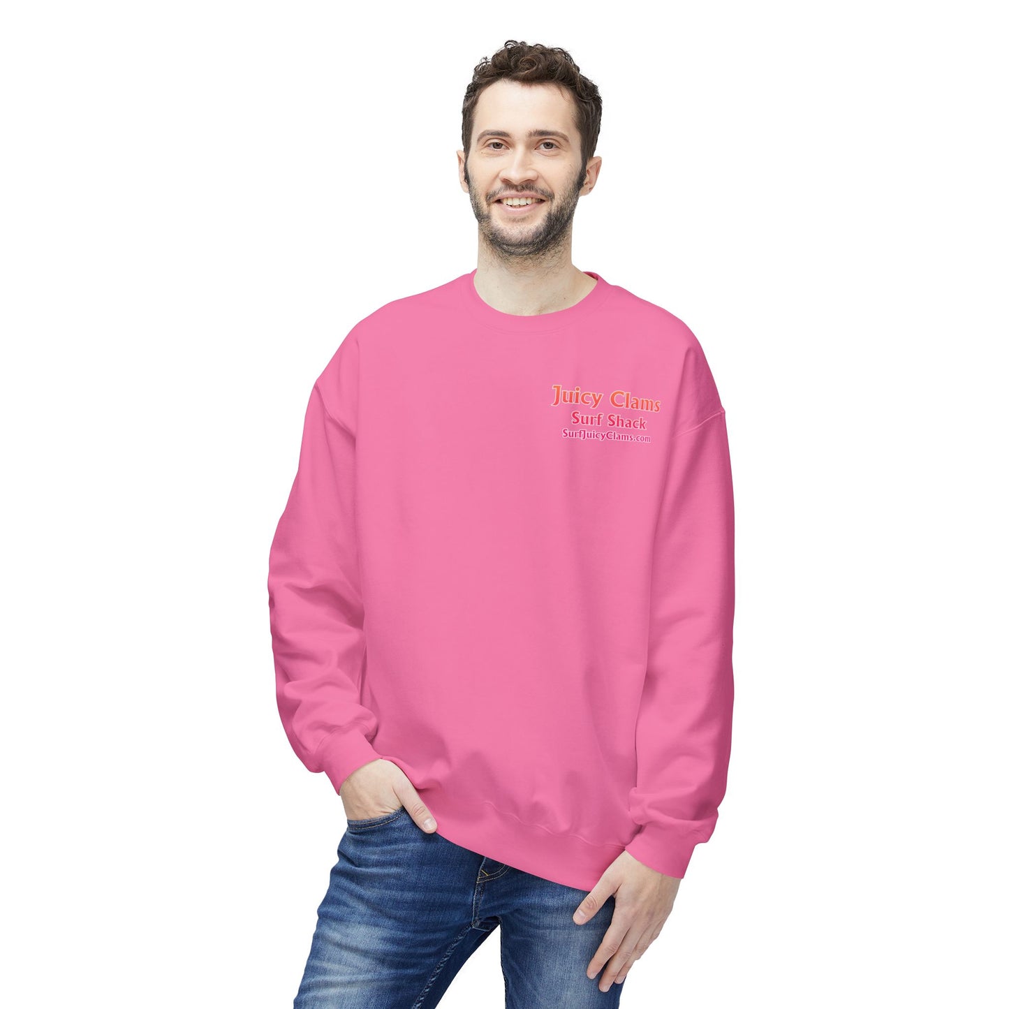 Juicy Clams Unisex Midweight Fleece Crewneck Sweatshirt (S004)