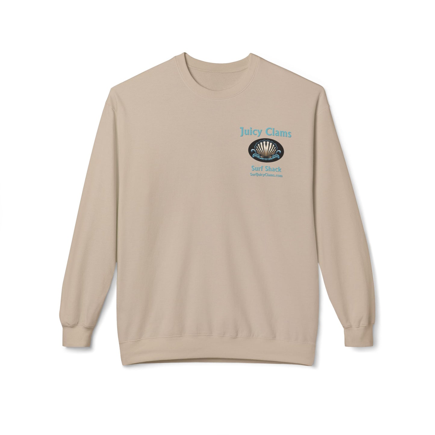 Juicy Clams Unisex Midweight Fleece Crewneck Sweatshirt (L003)