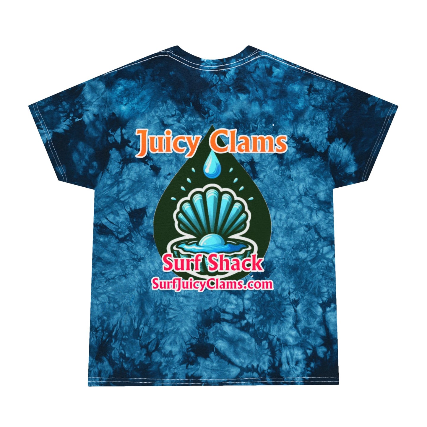 Juicy Clams Unisex Logo Crystal Tie-Dye T-Shirt (A015)