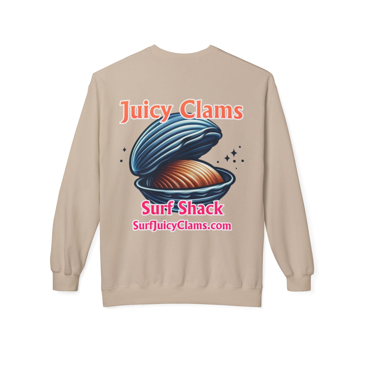 Juicy Clams Unisex Midweight Fleece Crewneck Sweatshirt (L029)